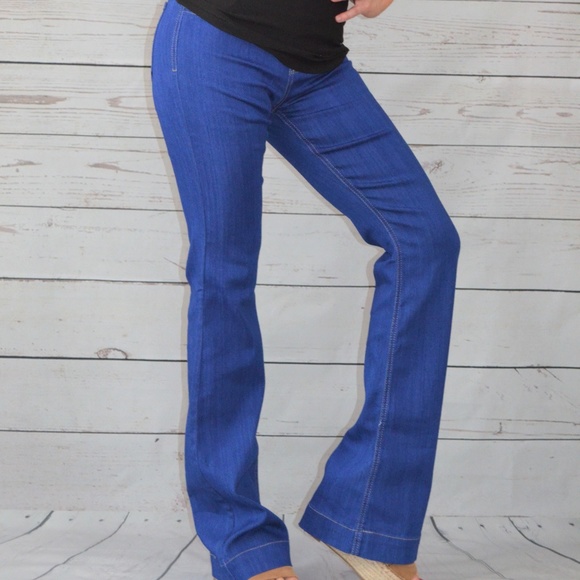 cello elastic waist flare jeans